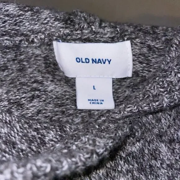 Old Navy Active Hoodie Sweater Loungewear Cozy Warm Charcoal Heather Size Large - Picture 4 of 6
